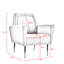 Chaise d'appoint rembourrée avec pieds dorés-857015946