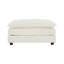Canapé modulaire en U avec repose-pieds réversible, canapé d'angle convertible 5 places avec 2 repose-pieds, canapé moderne minimaliste et canapé pour le salon, blanc
