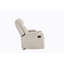 Fauteuil inclinable oscillant en chenille gris clair Galya