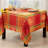 Luxurious Jacquard Tablecloth With Intricate Fall Leaves Design_Square