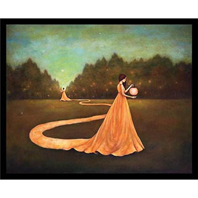 « unventing the path to self-discovery », reproduction d’impression encadrée sur bois