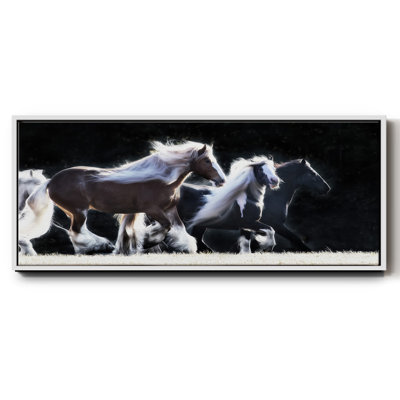 Horse Motion X- Framed Canvas