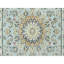 Tapis bleu nouvel âge en laine 5 pi x 6 pi 9 po Caresa