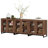 Modern TV Stand With Glass Doors For 110 Inch Tvs, 3 In 1 Entertainment Center Console With Adjustable Shelves And Metal Base For Living Room, Bedroom-453086508-453086507