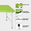Table pliante portative verte de 4 pi pour un poids maximum de 135 kg pour l'intérieur et l'extérieur-646864140