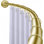 Tringle courbée pour rideau de douche en aluminium antirouille Utopia Alley Signature Series