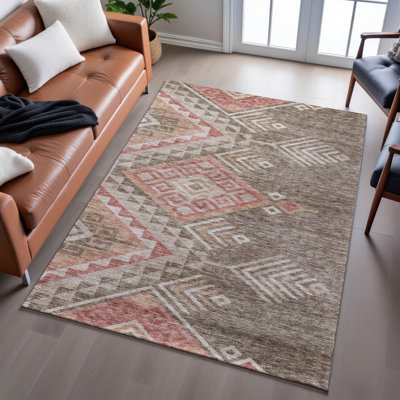 Premium Machine Washable Wayne AMF1091 Global Rug