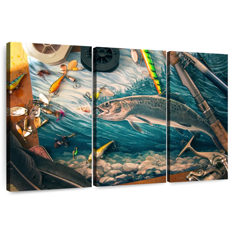 Senne All About Fishing, H 24 po x l 38 po