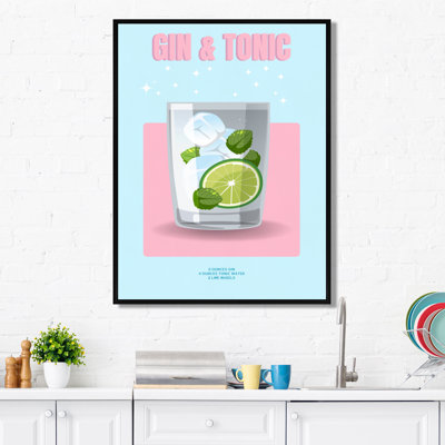 Gin & Tonic In A Rocks Glass I - Cocktails Wall Decor