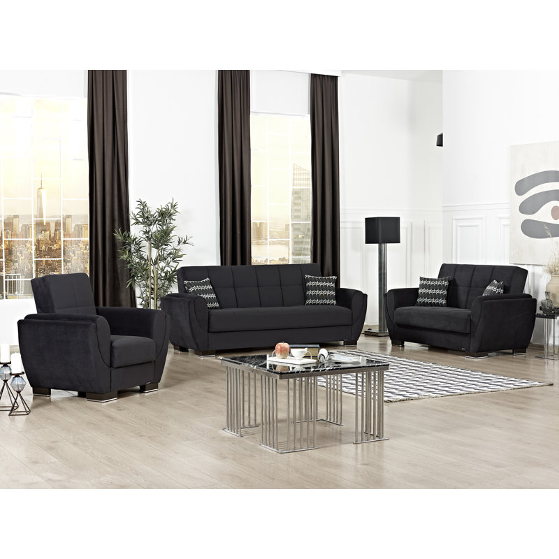 Causeuse convertible avec rangement PrimeNest SkyHaven Collection