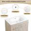Meuble-lavabo simple sur pied 29,73 po avec plateau en résine
