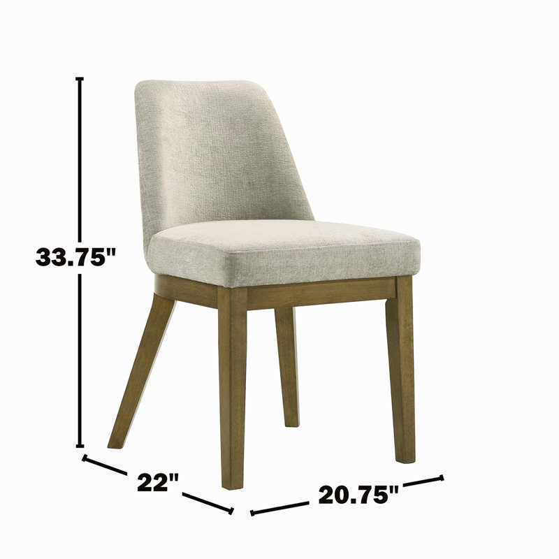 Ensemble de 2 chaises d'appoint rembourrées