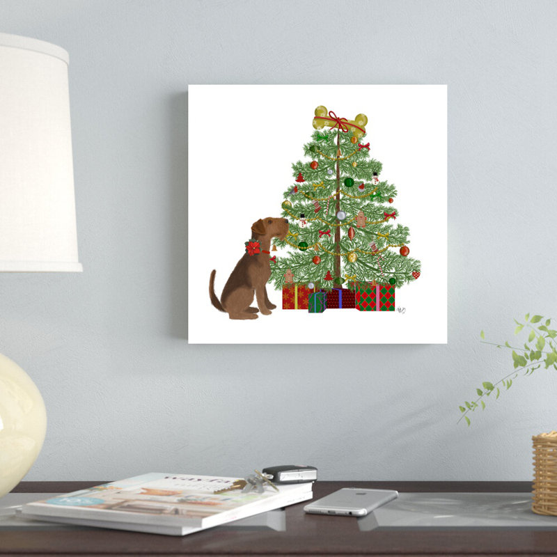 «Christmas Des - Bone Tree» par Fab Funky - impression sur toile tendue, H 12 po x l 12 po