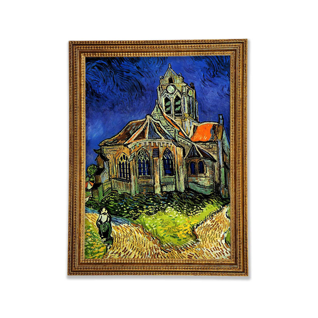 Die Kirche von Auvers von Van Gogh - Einzelne Bilderrahmen Kunstdrucke