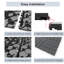 Revêtement de sol extérieur imperméable 12 po x 12 po en plastique pour terrasse, balcon et cour