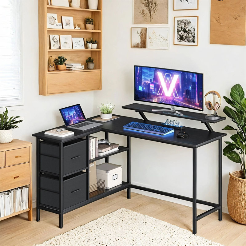 Metal Base Computer Desk