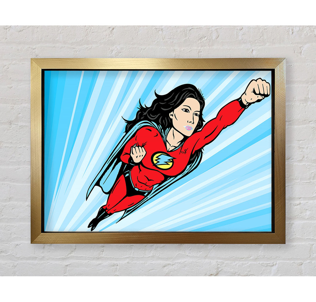 Superwoman - Einzelner Bilderrahmen Kunstdrucke