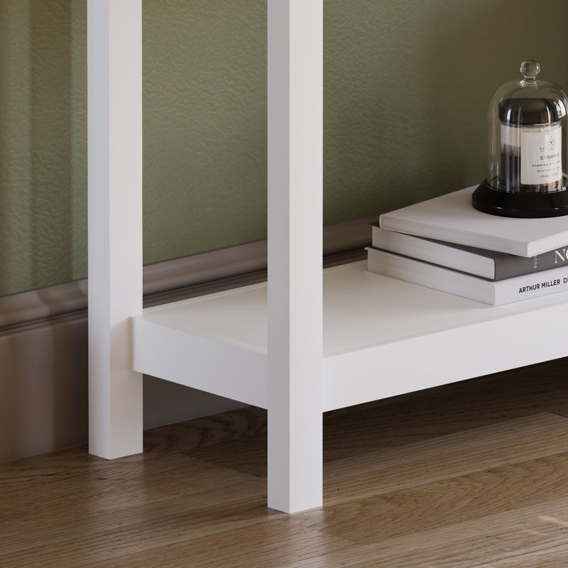 Beacsfield 3 Drawer Console Table Slim Hallway & Living Room Furniture Shaker Style, White