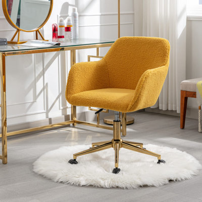 Murtha Artificial Alpaca Wool Task Chair