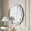 Miroir mural argenté Silver Crush Diamond
