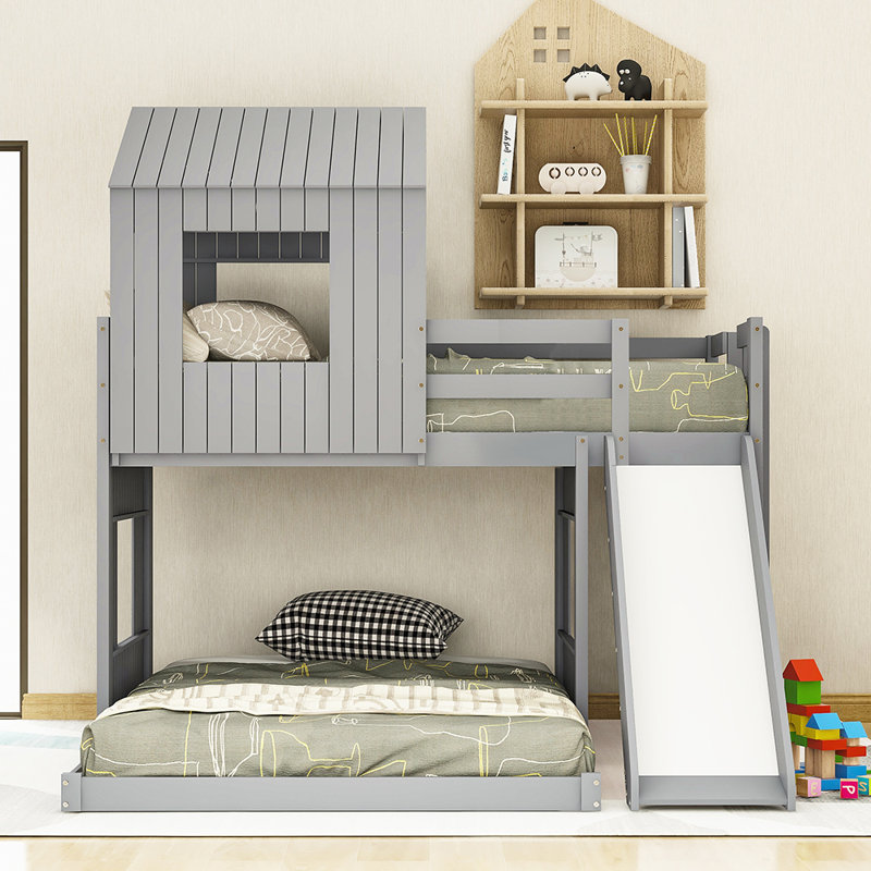 Flintstone Kids Twin Over Twin Bunk Bed