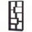 8-shelf Cappuccino Geometric Bookcase-1370298178