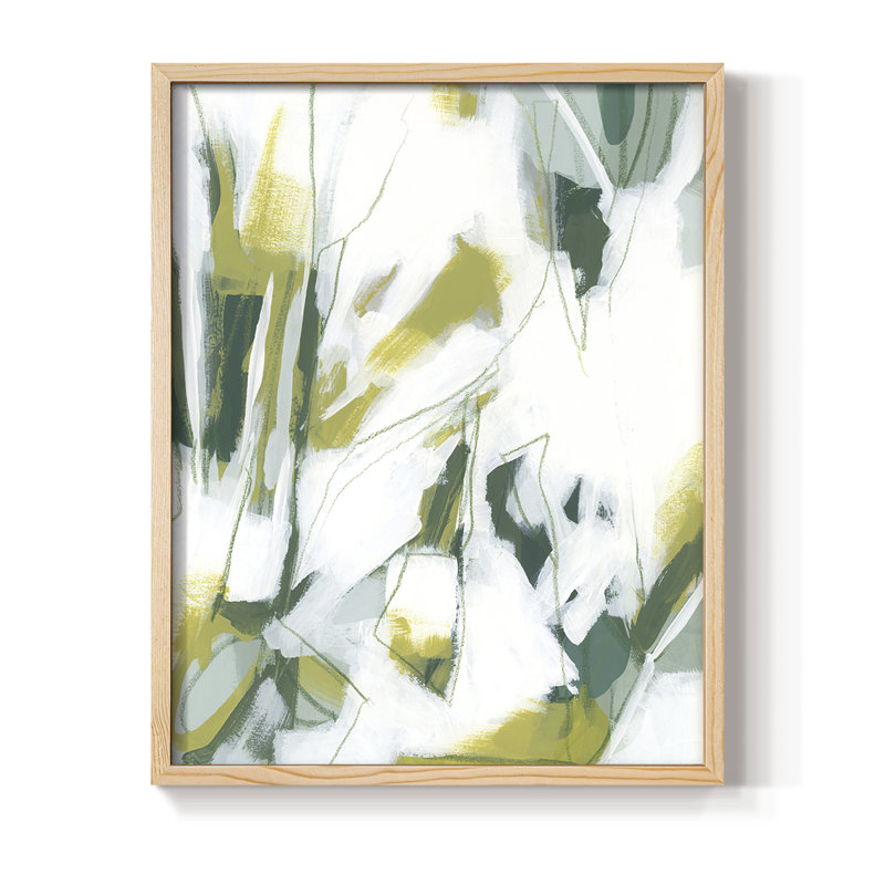 Emerald Ice IV Framed Print - Solid Wood