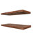 Sorbus Wood Floating Shelves for Wall - Long 16” Solid Wood Wall Shelves for Bathroom Decor, Books, Bedroom & Living Room - Set of 2, Walnut-111103426-124322102