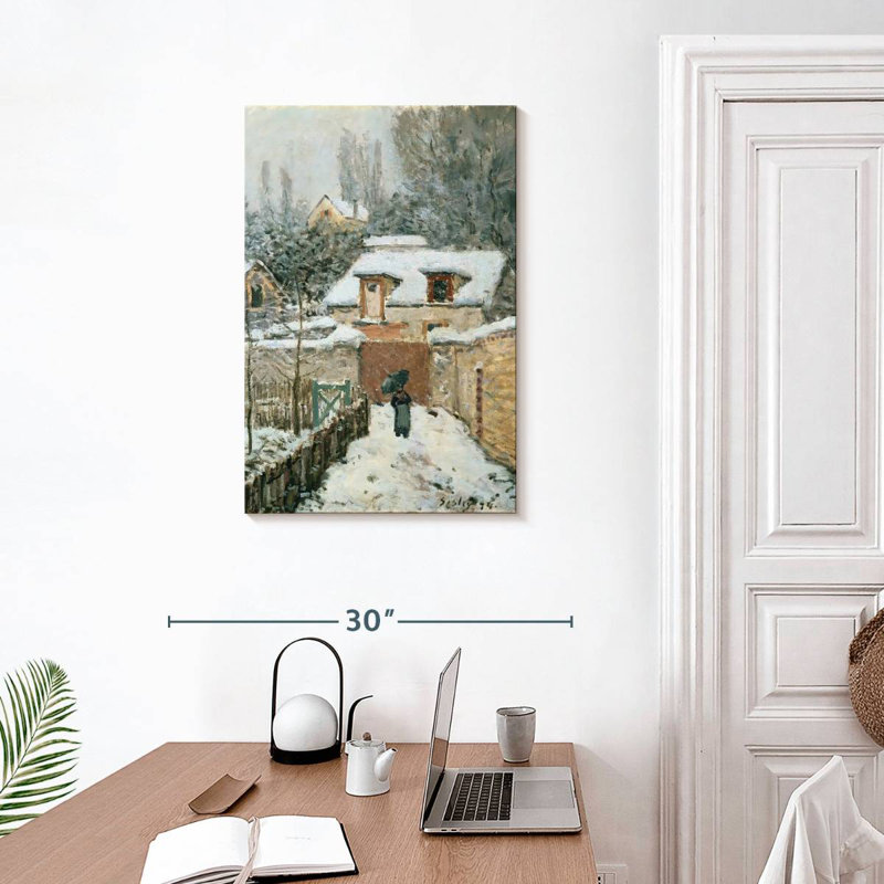Alvord Snow At Louveciennes, 30" H x 20" W