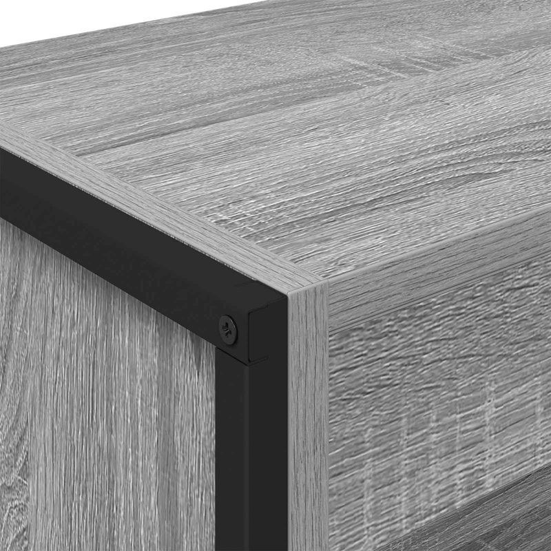 Steel Book Cabinet Bookcase, (4 Shelves) 155cm. H x 80cm. W x 30cm. D, Grey Sonoma