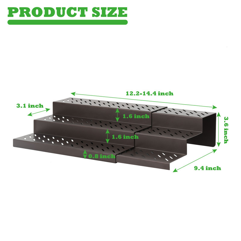 Freestanding Spice Rack with Adjustable Racks