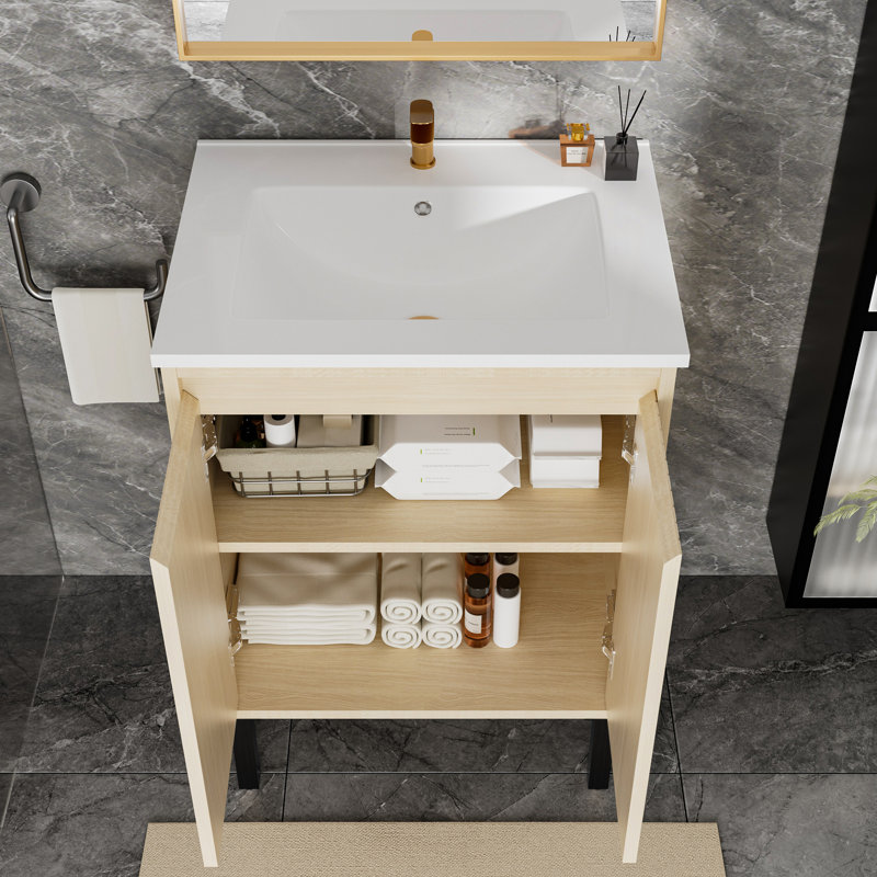 Meuble-lavabo 24 po pour salle de bain, sans lavabo inclus | Idée de cadeau