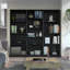 Bibliothèque murale en bois composite Cedarbrook avec étagères ouvertes, tablette de rangement moderne pour bureau et salon-131299877-131299879
