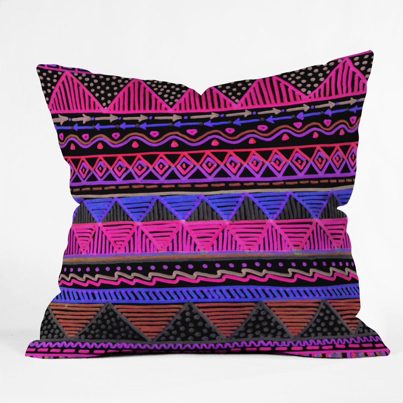Coussin Lisa Argyropoulos Ocean T Neon, 18 po x 18 po