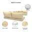 Outdoor Sunbrella Foam Seat and Polyfill Back Cushion Set, 5" Thick Foam, UV Proof Patio Furniture-1203012340