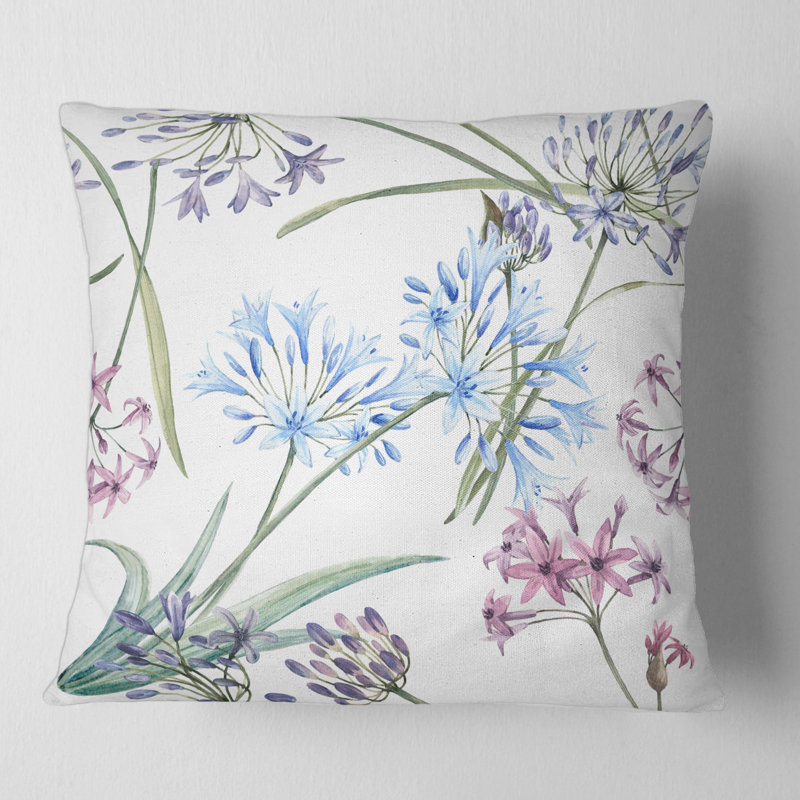 Housse et insert de coussin Vibrant Wildflowers II, 16" x 16"