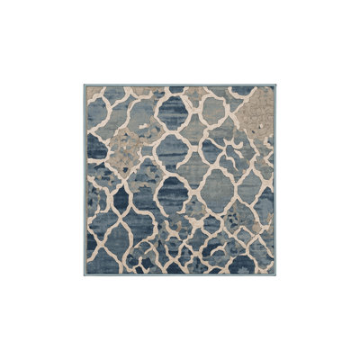 Silky Soft Plush Blue Area Rug