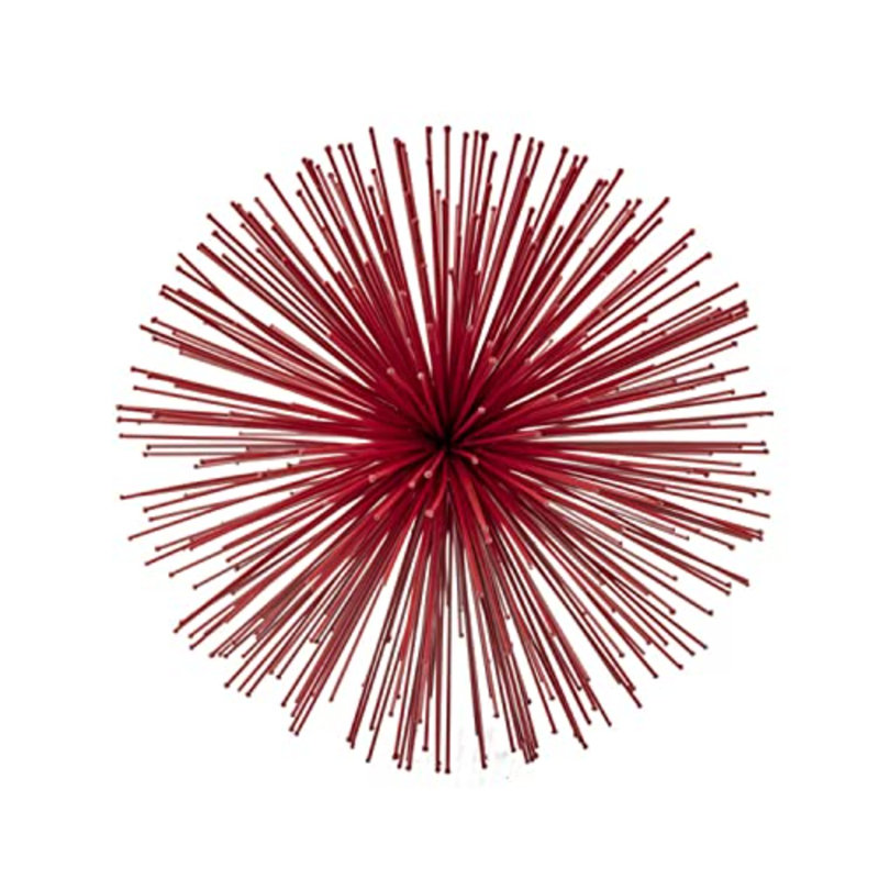 Grande sphère Erizo Spiked, H 10 po x l 10 po x P 10 po, Rouge