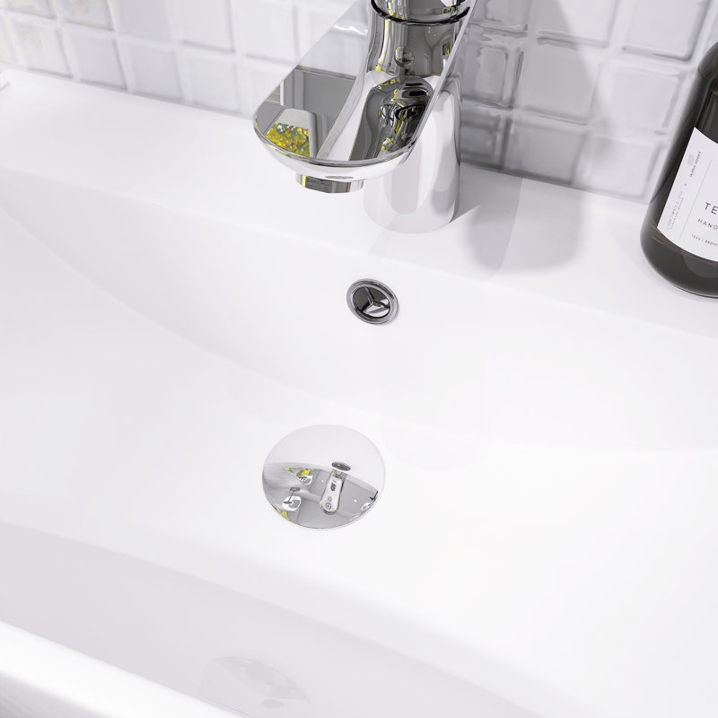 Petit meuble-lavabo de 21,6 pouces avec rangement à droite, lavabo en céramique, Black