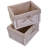 One Drawer Nightstand Bedside Table with Two Removable Baskets