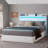 Berneil Upholstered Bed Frame with RGBW LED Lights Headboard & 4 Storage Drawers-1678228655-1726469734