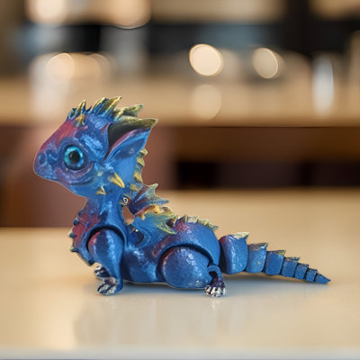 5.75"W 3D Dragon Sitting Figurine