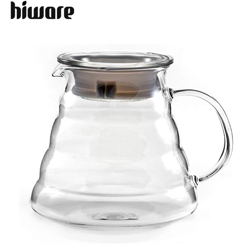 600Ml Coffee Server, Standard Glass Coffee Carafe, Coffee Pot, Clear