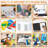 6 Pcs Clear A4 File Portable Project Case, Plastic Storage Box For 8.5" X 11" Letter Paper, Scrapbook Paper Storage Boxes Documents Magazines Holder With Buckle