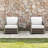 Seehill Outdoor Chairs Set Of 2, Aluminum Patio Chairs Set With Thick Washable Cushions, 2 Pieces Rope Weave Patio Chairs Outdoor Furniture, Patio Furniture Set For Garden, Porch, Balcony, Gray Oak