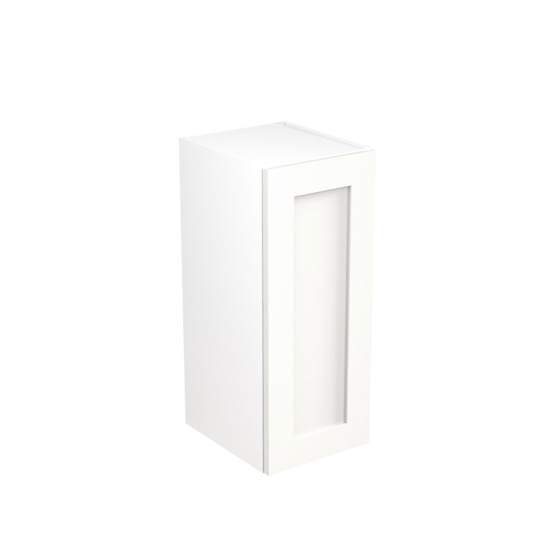 KitchenKit Flatpack Shaker Ultra Matt Wall Unit, 72cm H x 30cm W x 33cm D, White