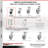4 Inch Thermoplastic Rubber Caster Set with Ball Bearings 2 Brakes 2 Rigid SCC|SCC-30CS420-TPRBD-TLB-2-R420-2