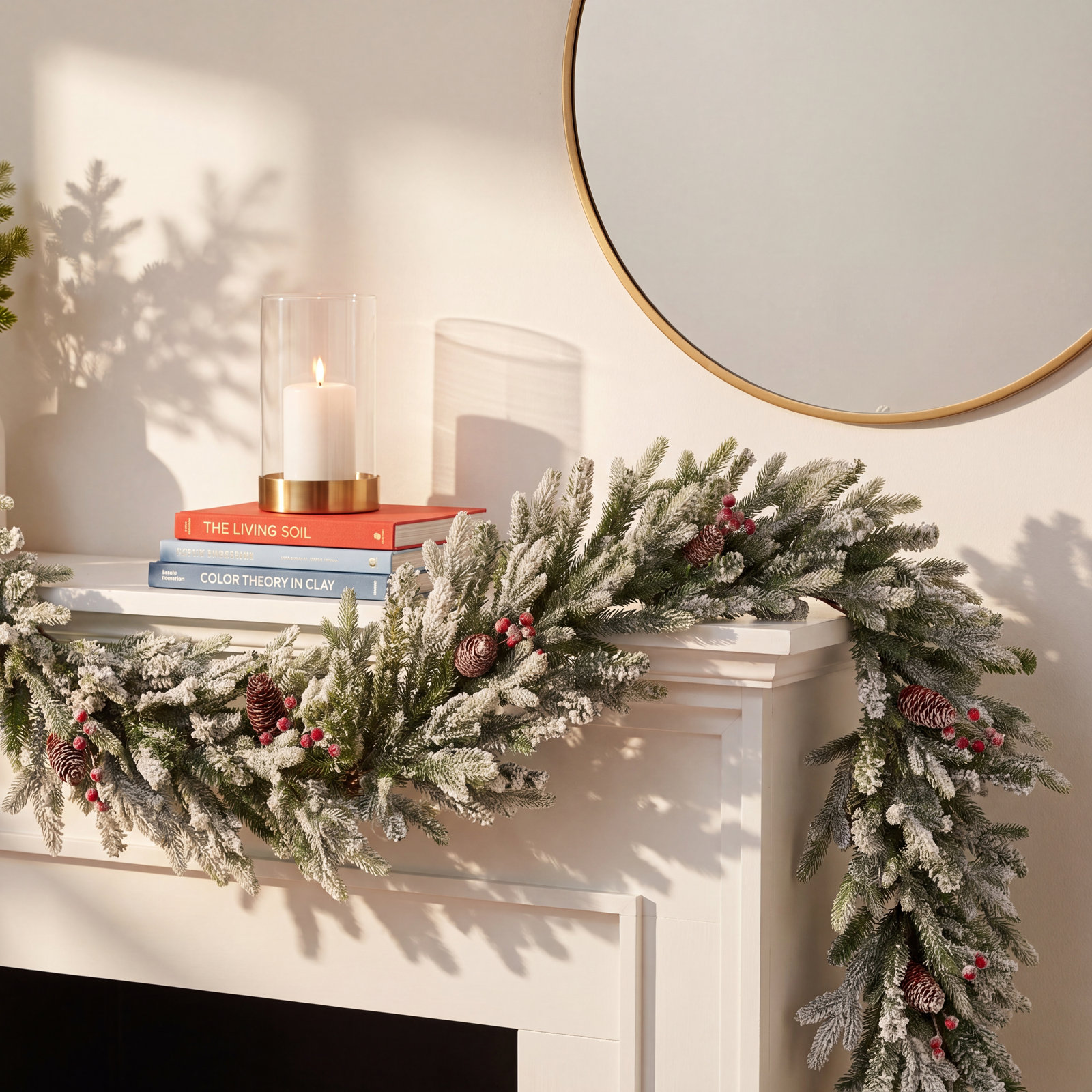 84" Frosted Fir Garland