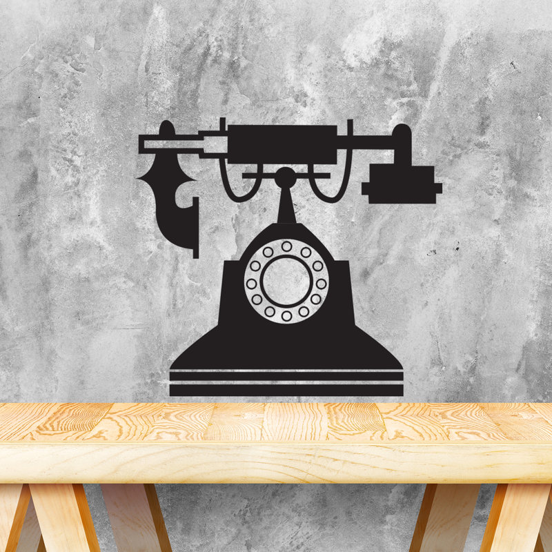 Décalcomanie murale téléphone