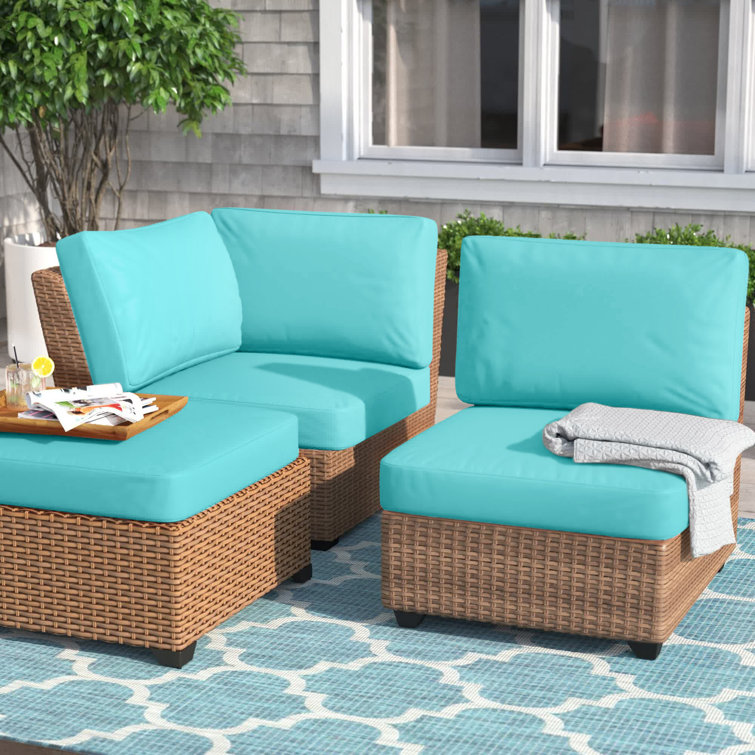 Larrissa Outdoor 6'' Replacement Cushion Set Cushion Cover